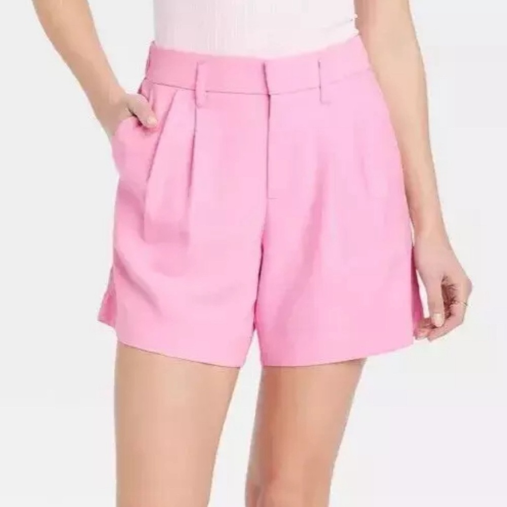 🎯50% OFF! a new day pink pleated front shorts